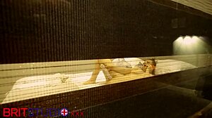 your curvy british neighbor with big natural tits fingers herself in homemade solo session