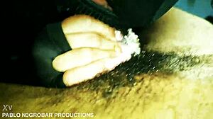 Can you handle this throat killa with mask on and lights shining during backstage blowjob cum in mouth swallow?