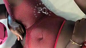 stepmom joins her step daughters in bisexual threesome, licking pussies and using strapon for hard doggystyle fucking in homemade group sex.