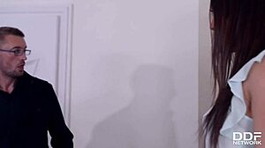 salesgirl fucked deep on black friday blow out deal