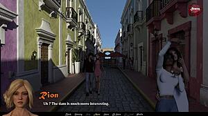 lets play sandstorm part 4 with shaved brunette handjob