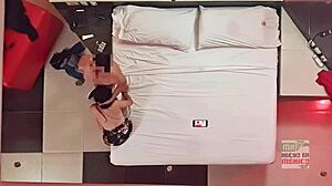 Hidden camera pov captures regal wife fucking right in front of her cuckold husband