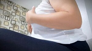 Horny Latina With Big Natural Tits And Puffy Nipples Plays Seductively In Bedroom Solo Masturbation