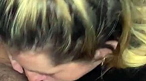 My friend came over, and I gave him a deepthroat blowjob until cumshot.