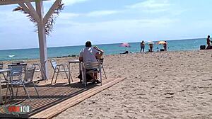 hot french blonde picked up at beach and ass fucked for cash