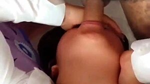 Mexican schoolgirl takes it from pussy to mouth in homemade outdoor creampie sex