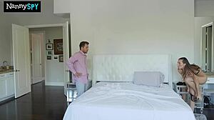 Babysitter Whore Caught Fucking Boss In Missionary And Doggystyle On Halloween With Cumshot Facial