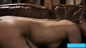 Sexy And Busty Step-Sister Bent Over And Fucked Hard From Behind By Muscular Step-Brother Kimora Quin And Codey Steele