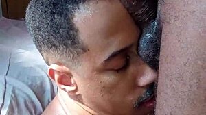 How deep can seusubpink worship that big black cock in throat action?