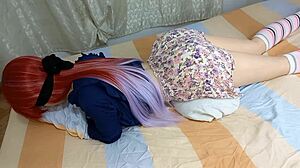 my horny stepdaughter is a virgin and uses a ballet skirt to give me an erection then lets me penetrate her anus all night in brazilian big ass first time