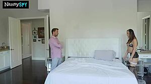 Babysitter Whore Caught Fucking Boss In Missionary And Doggystyle On Halloween With Cumshot Facial