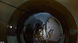 Intense blowbang session turns into wild gangbang with multiple bukkake facials and group banging action.