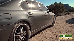 can you believe ashton haze is giving a horny handjob right in the public desert? how wild is that outdoor cum and sucking action?