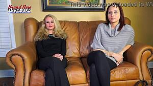 Coed Cuties Kennedy Carlee Suck Dick Get Pounded In Interracial Lesbian Action