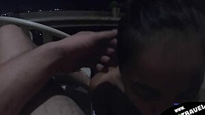 Petite Asian Girlfriend Sucks Thai Friend's Dick On Outdoor Balcony Until He Cums
