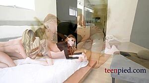 Tiny 18+ Kait Eases Tyler Cruise's First Threesome Fears With Intense Explicit Action And Addison Vodka