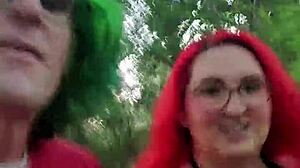 impregnablelexa takes wolfdaddy901s dick bareback for creampie in public park 😈🌳