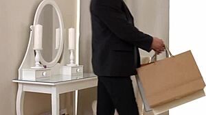 i can't believe megan glock is riding cowgirl and taking double penetration from her guards in stockings... so hot