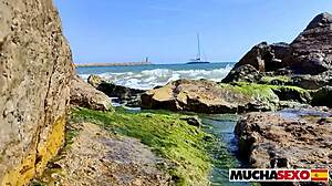 Spanish Chick Gets Fucked Hard On Public Beach With Deep Blowjob And Wet Pussy Action