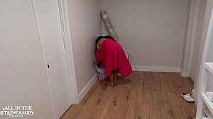 I cant resist giving my dirty little 18+ stepdaughter a big dick deepthroat housewarming gift