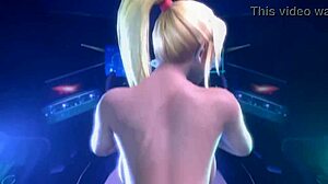 Whoa check out naked zero suit samus slowly fucking big dick in cowgirl before switching to bent over doggystyle for quick nut