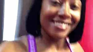 Cherokee Displays Big Ebony Ass on Treadmill Workout