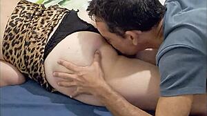 i feel so naughty in black satin panties getting fucked doggystyle pov with dirty french talk and ass licking