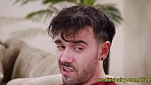 Petite Horny Brunette Teen Sucks Fat Huge Dick Before Hairy Pussy Licking and Hardcore Fucking by Nade Nasty