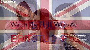 british head girl dominates naughty redhead student with spanking toys and squirting in lesbian lezdom roleplay