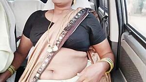 Indian call girl intense car sex