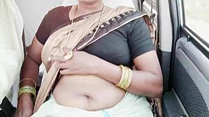 Indian call girl intense car sex