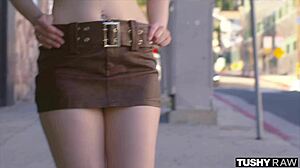 tiny cutie jade valentine shows tight ass in oiled anal fingering and doggystyle