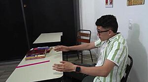 Colombian Teacher Daniela Andrea's Big Ass Rides Teen's Huge Cock Wildly