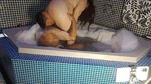 Latina hottie teases with big cock outdoors