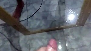 Watch this tattooed young white guy jerking off hard!