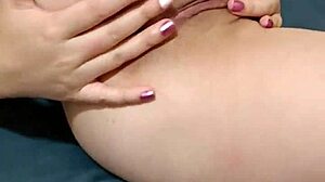 Rica Masturbada Of Solo Colombian Brunette With Small Tits Waiting For Deep Insertion!