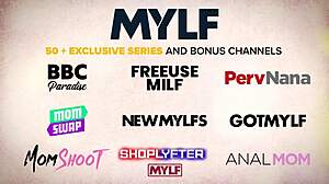 So, Mylf features petite JC Wilds in a steamy shower threesome with big tits blonde and deepthroat action