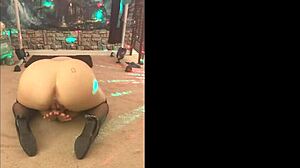 Hotwife Steffi dances wildly and spreads her legs wide open!