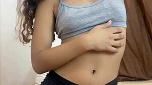 i feel so turned on by this incredible petite teen with her horny wet pussy masturbating solo