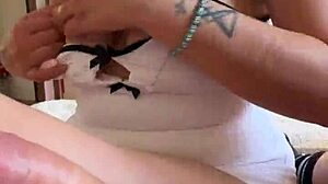 Overwhelmed by Jerking Off His Massive Morning Wood as Brunette Milf Wife Handles Huge Cock in Homemade Pov Cumshot