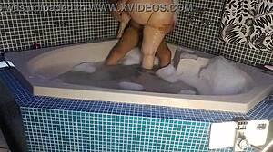 Latina hottie teases with big cock outdoors