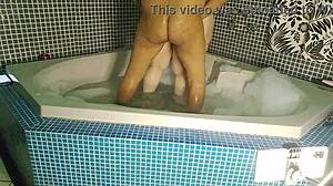 Latina hottie teases with big cock outdoors