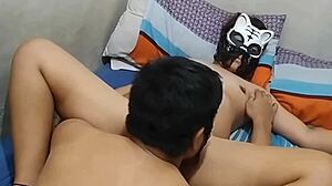 hey, why does my chubby asian wife's pussy get so wet on the bed?