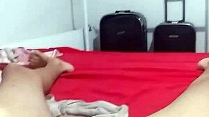 Watch this tattooed young white guy jerking off hard!