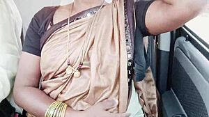 Indian call girl intense car sex