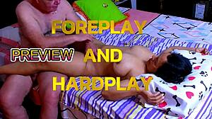 Let's preview intense foreplay and hard action with Agarabas and Olpr