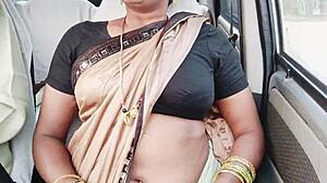 Indian call girl intense car sex