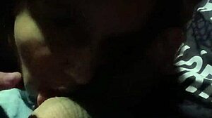 Suggestive Temptation of Sucking Uber Driver's Cock in Car for Ride Payment with Wet Cum in Mouth as Beautiful Babe's First Time