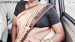 Indian call girl intense car sex