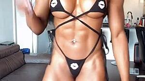 hot erotic female bodybuilder babe fbb 28